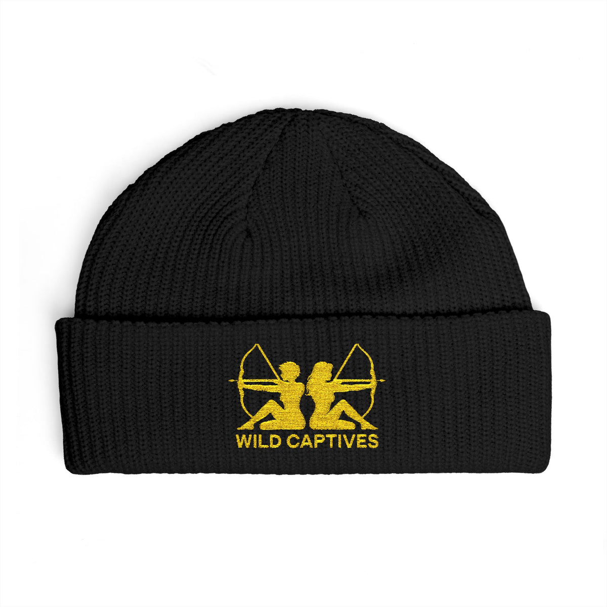 Fisherman Beanie: Embroidered Wild Captives Babes w/ Bows