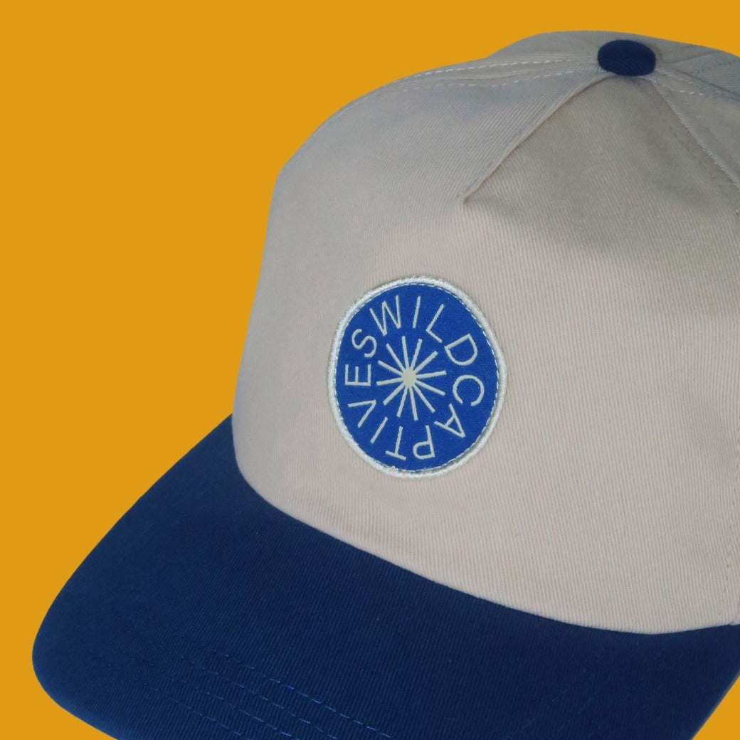 Khaki/Blue Archery Hat